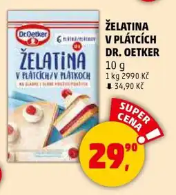 Penny Market ŽELATINA V PLÁTCÍCH DR. OETKER nabídka