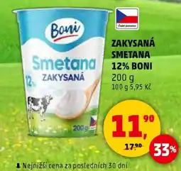 Penny Market ZAKYSANÁ SMETANA 12% BONI nabídka