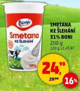 Penny Market SMETANA KE ŠLEHÁNÍ 31% BONI nabídka