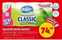 Penny Market TOALETNÍ PAPÍR OOOPS! nabídka