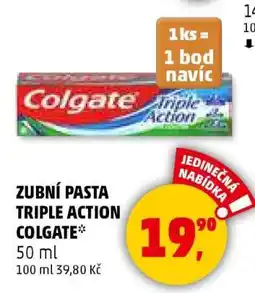 Penny Market ZUBNÍ PASTA TRIPLE ACTION COLGATE nabídka