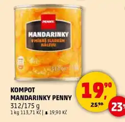Penny Market KOMPOT MANDARINKY PENNY nabídka