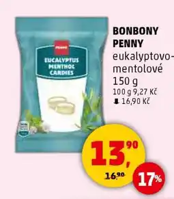 Penny Market BONBONY PENNY eukalyptovo-mentolové 150 g nabídka