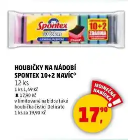 Penny Market Houbičky na nádobí Spontex 10+2 navíc nabídka