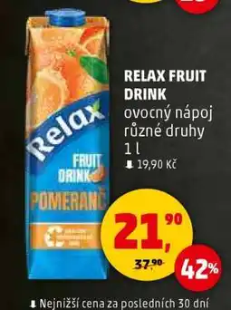 Penny Market RELAX FRUIT DRINK nabídka