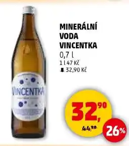 Penny Market MINERÁLNÍ VODA VINCENTKA nabídka
