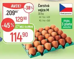 Globus Čerstvá vejce M 30 ks nabídka