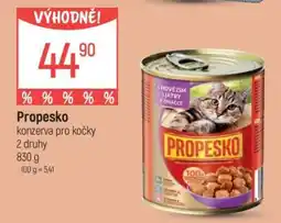 Globus PROPESKO Konzerva pro kočky nabídka