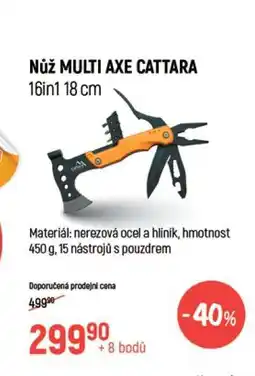 Globus Nůž MULTI AXE CATTARA nabídka