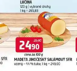 Terno Madeta jihočeský salámový sýr uzený nabídka
