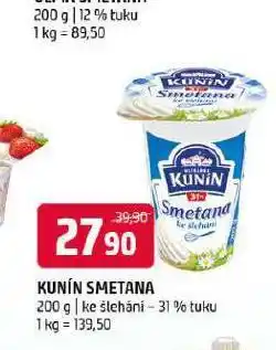 Terno Kunín smetana ke šlehání 31% nabídka