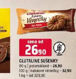 Terno Glutaline sušenky kakaové věnečky nabídka