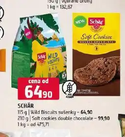 Terno Schär soft cookies double chocolate nabídka