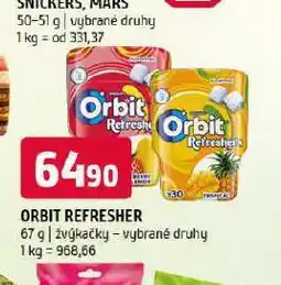 Terno Orbit refresher žvýkačky nabídka