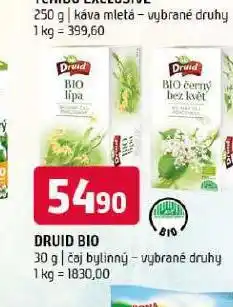 Terno Druid bio čaj bylinkový nabídka