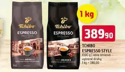 Terno Tchibo epsresso style zrnková káva nabídka