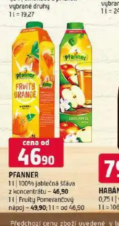 Terno Pfanner jablečná šťáva z koncetrátu nabídka