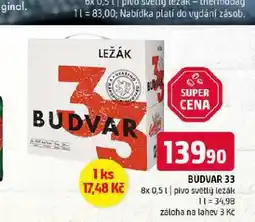 Terno Pivo budvar 33 nabídka