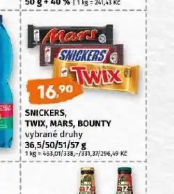 Terno Snickers bounty twix mars nabídka