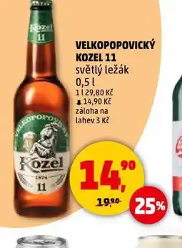 Penny Market Pivo velkopopovický kozel 11 nabídka