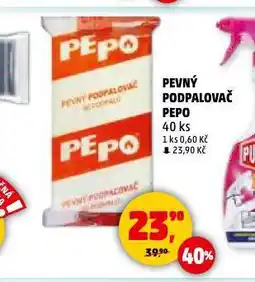 Penny Market Pepo pevný podpalovač nabídka
