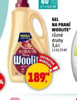 Penny Market Woolite gel na praní nabídka