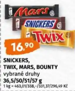 Terno SNICKERS, TWIX, MARS, BOUNTY nabídka