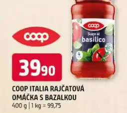 Coop italia rajčatová omáčka s bazalkou