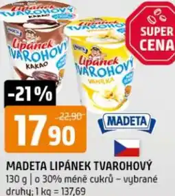 Terno Madeta lipánek tvarohový nabídka