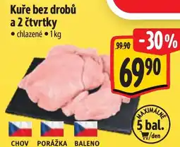 Albert Kuře bez drobů a 2 čtvrtky nabídka