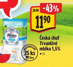 Albert Česká chuť Trvanlivé mléko 1,5% nabídka