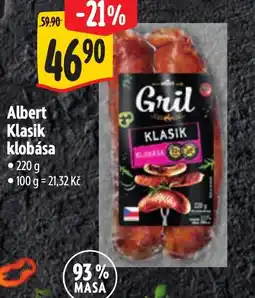 Albert Albert Klasik klobása nabídka