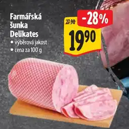 Albert Farmářská šunka Delikates nabídka
