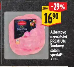 Albert Albertovo uzenářství Premium Šunkový salám speciál nabídka