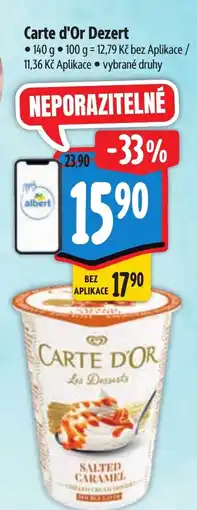 Albert CARTE D'OR Dezert nabídka