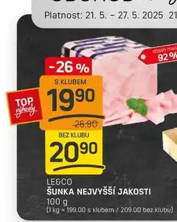 Flop ŠUNKA NEJVYŠŠÍ JAKOSTI 100g nabídka