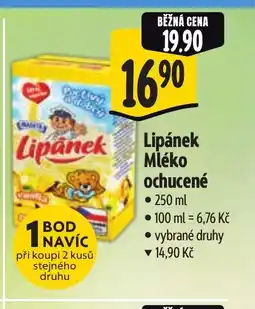 Albert Lipánek Mléko ochucené nabídka