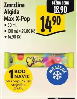 Albert Zmrzlina Algida Max X-Pop nabídka
