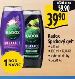 Albert RADOX Sprchový gel nabídka