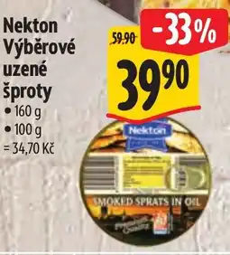 Albert NEKTON Výběrové uzené šproty nabídka