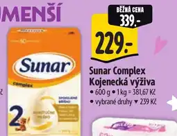 Albert Sunar Complex Kojenecká výživa nabídka