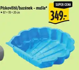 Albert Pískoviště/bazének - mušle nabídka