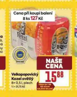 Billa Pivo velkopopovický kozel 10 nabídka