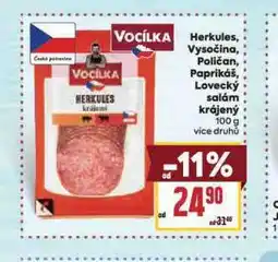 Billa Lovecký salám nabídka