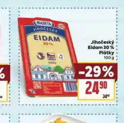 Billa Jihočeský eidam 30% plátky nabídka
