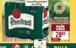 Billa Pivo pilsner urquell nabídka