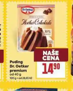 Billa Dr. oetker puding premium nabídka