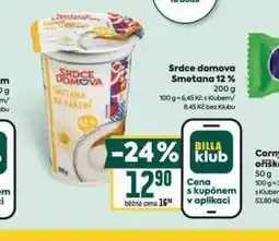 Billa Smetana 12% nabídka