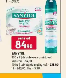 Terno Sanytol tablety do myčky nabídka