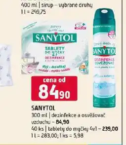 Terno Sanytol dezinfekce a osvěžovače nabídka
